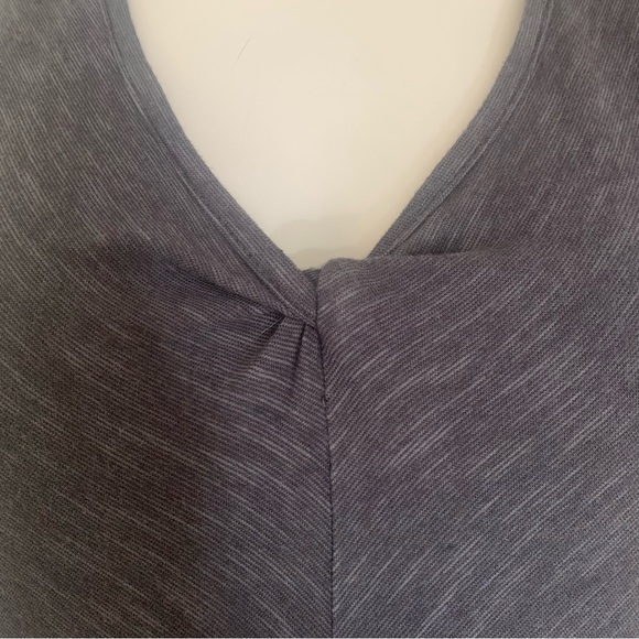 HORNY TOAD Casual Knit Dress Sleeveless V-Neck Charcoal Grey Sporty Minimalist - Picture 4 of 15